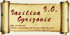 Vasilisa Ogrizović vizit kartica